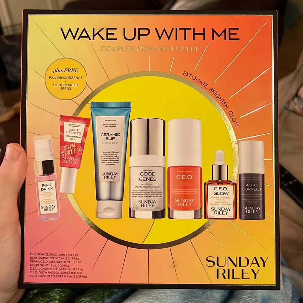 Sunday Riley wake up with me set